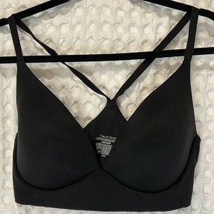 Victorias Secret Lightly Lined Plunge bralette 36D Black